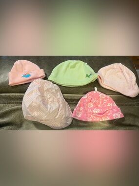 Bundle of 5 Baby Hats